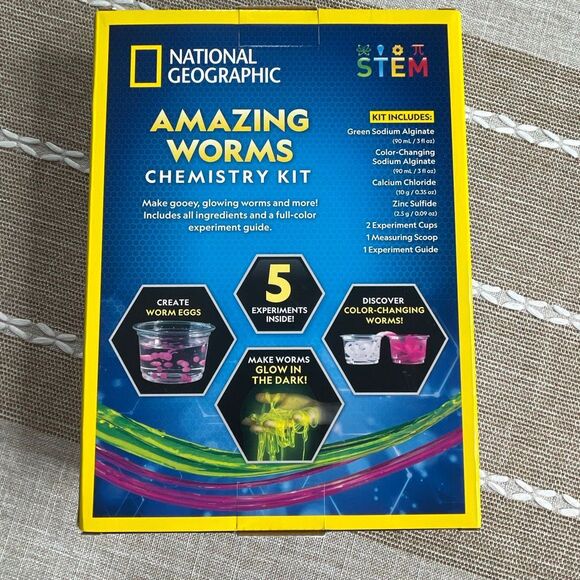National Geographic STEN Amazing Worms Chemistry Kit NIB - Picture 3 of 4